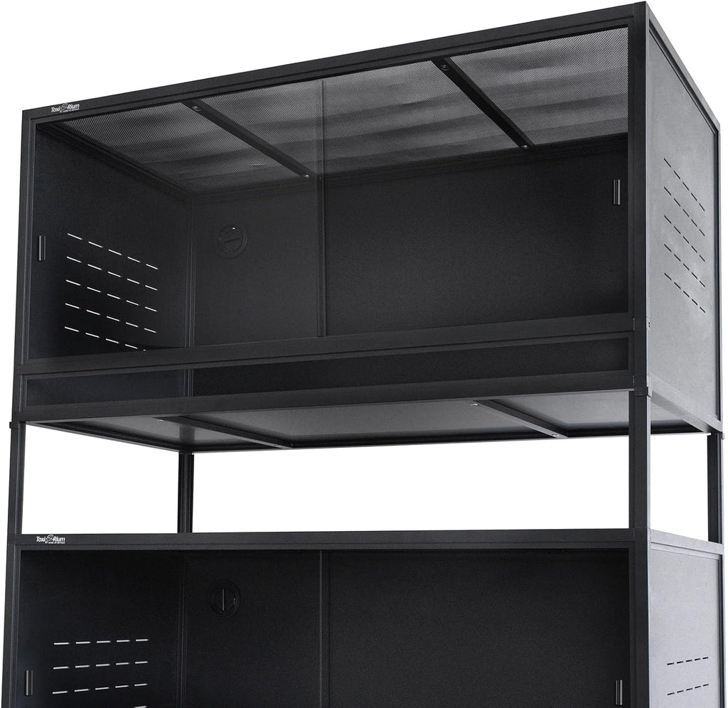 PVC Reptile Enclosure 120 Gallon Terrarium with Sliding Glass Doors S4983