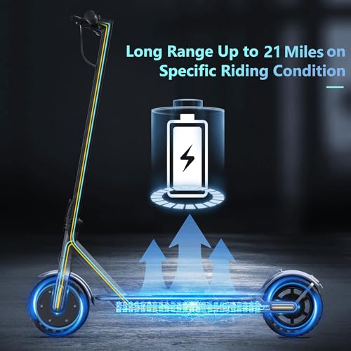 VOLPAM Electric Scooter, 350W/500W, 8.5"/10" Tires, Folding E-Scooter with Dual Braking Q653200