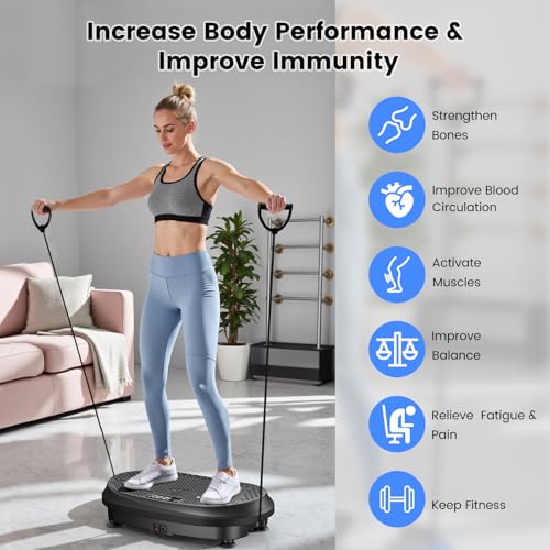 Vibration Plate Exercise Machine for Full Body Workout, 450 lbs Capacity K2776