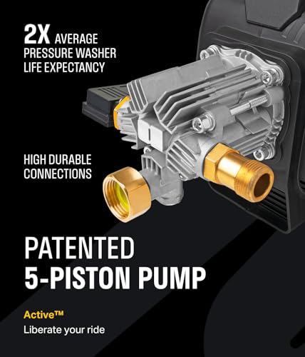 ACTIVE 2.0 Electric Pressure Washer 1800 PSI, Compact Power Washer for Car and Home I684