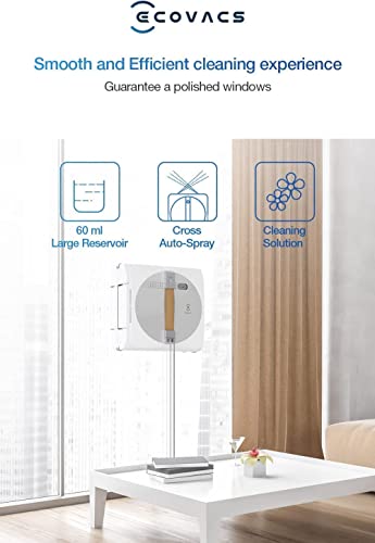 ECOVACS Winbot W1 Pro Window Cleaning Robot, 2800Pa Suction, App Control, Grey R250