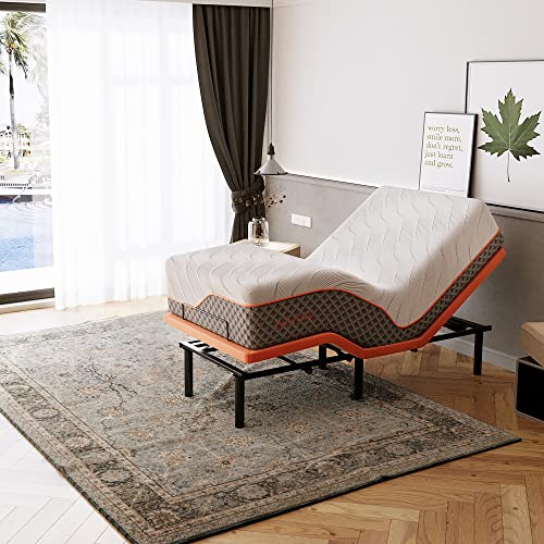 Split King Adjustable Bed Frame with Hybrid Mattress, Zero Gravity, Massage R919726