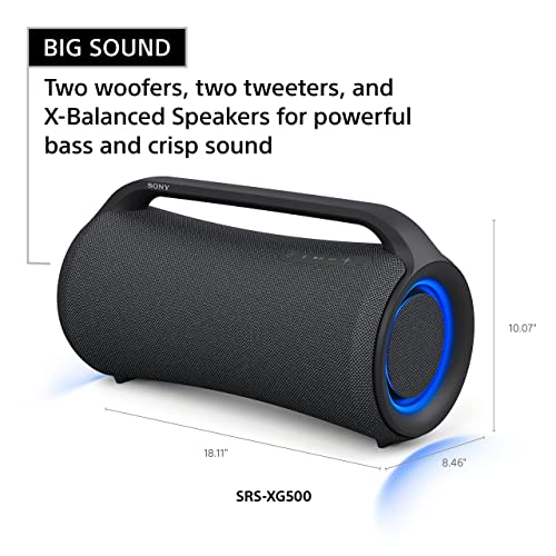 Sony SRS-XG300 Wireless Portable Bluetooth Speaker IP67, Light Gray N235
