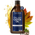 Cold Pressed Organic Castor Oil Hexane Free - 500ml Pure Castor Oil for Hair Growth, Eyelashes, Skin Care and Nails - Promotes Growth, Strengthens & Conditions - 100% Organic Golden Castor Oil