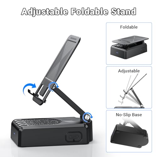 AIKELA Bluetooth Speaker with Video Scrolling Remote and Phone Stand O676352