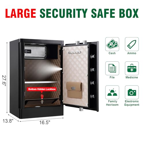 TC80 7.2 Cu Ft Biometric Home Safe Fireproof Waterproof T9440