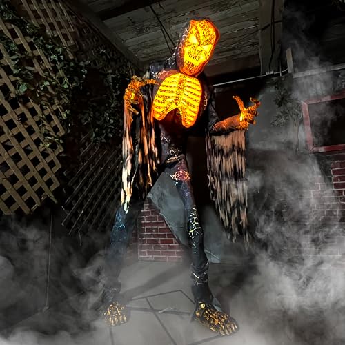 Haunted Hill Farm Motion-Activated 7.5-Ft. Smoldering Ghoul Animatronic Halloween Decoration N1475
