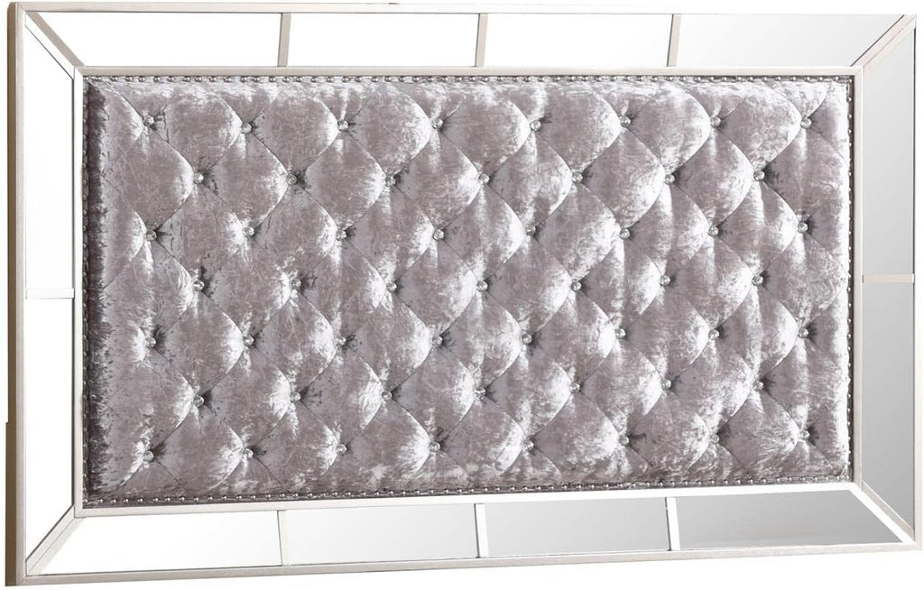 Hollywood Hills Silver Champagne Queen Panel Bed T325735