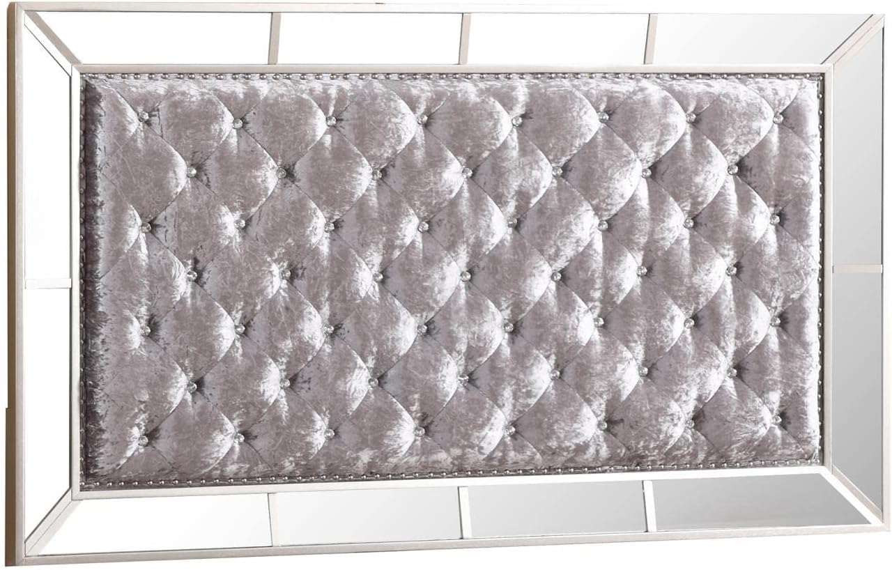Hollywood Hills Silver Champagne Queen Panel Bed T325735
