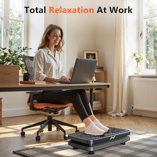 AXV Vibration Plate Fitness Platform Exercise Machine for Full Body Workout Q37919