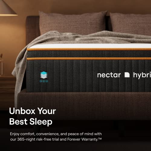 Nectar Hybrid Full Mattress 12 Inch Medium Firm Gel Memory Foam Y87993