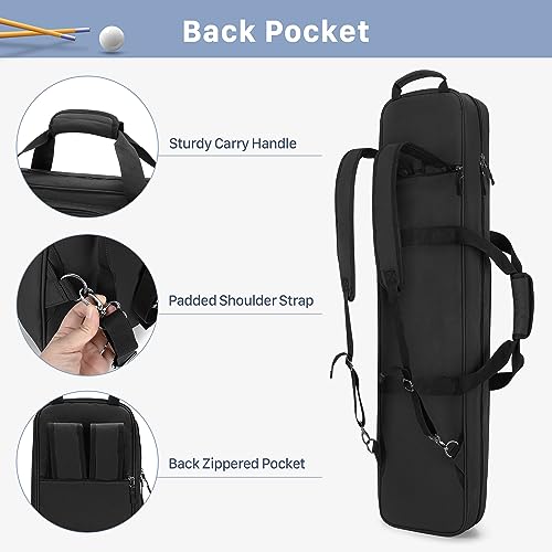 4x5 Pool Cue Case with Shoulder Strap B124
