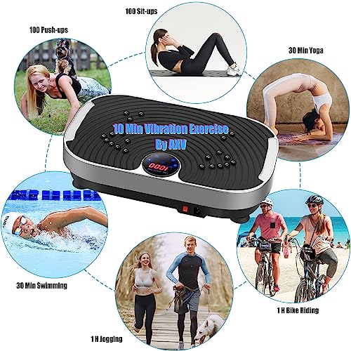 AXV Vibration Plate Exercise Machine Whole Body Workout Fitness Platform K84986