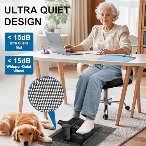 VIVURN® 018 Under Desk Elliptical Machine for Seniors, Quiet & Portable G789550