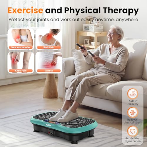 AXV Vibration Plate Fitness Platform Exercise Machine for Full Body Workout Q37919