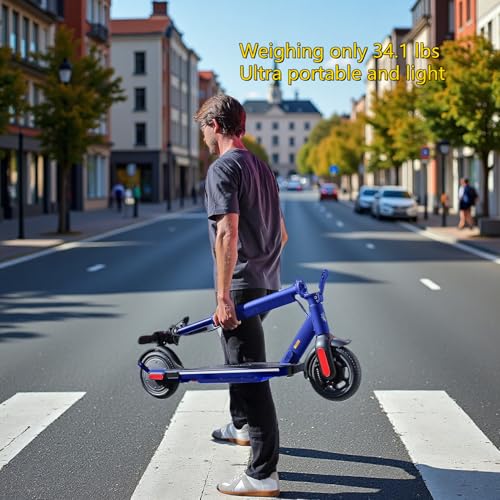 Caroma Electric Scooter for Adults, Foldable Commuting E-Scooter with Dual Braking System W663326