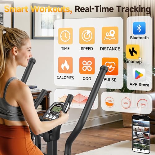 Niceday Elliptical Machine for Home, Magnetic Trainer with 16 Resistance Levels Q78334