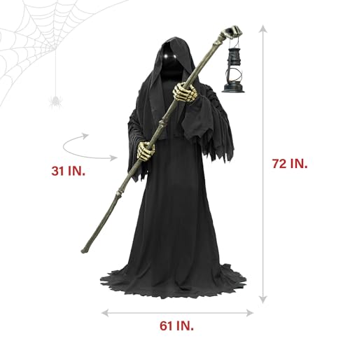 Haunted Hill Farm Motion-Activated 7.5-Ft. Smoldering Ghoul Animatronic Halloween Decoration N1475