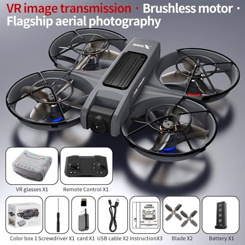 FPV Drone with VR Glasses Brushless Motor RC Quadcopter for Kids Adults C56299