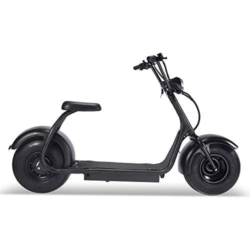 MotoTec Fat Tire 60V 18Ah 2000W Electric Scooter Black G657