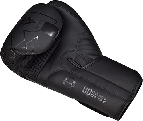 RDX Boxing Gloves Pro Training Sparring Maya Hide Leather Muay Thai MMA Kickboxing Adult Ventilated Palm R71478