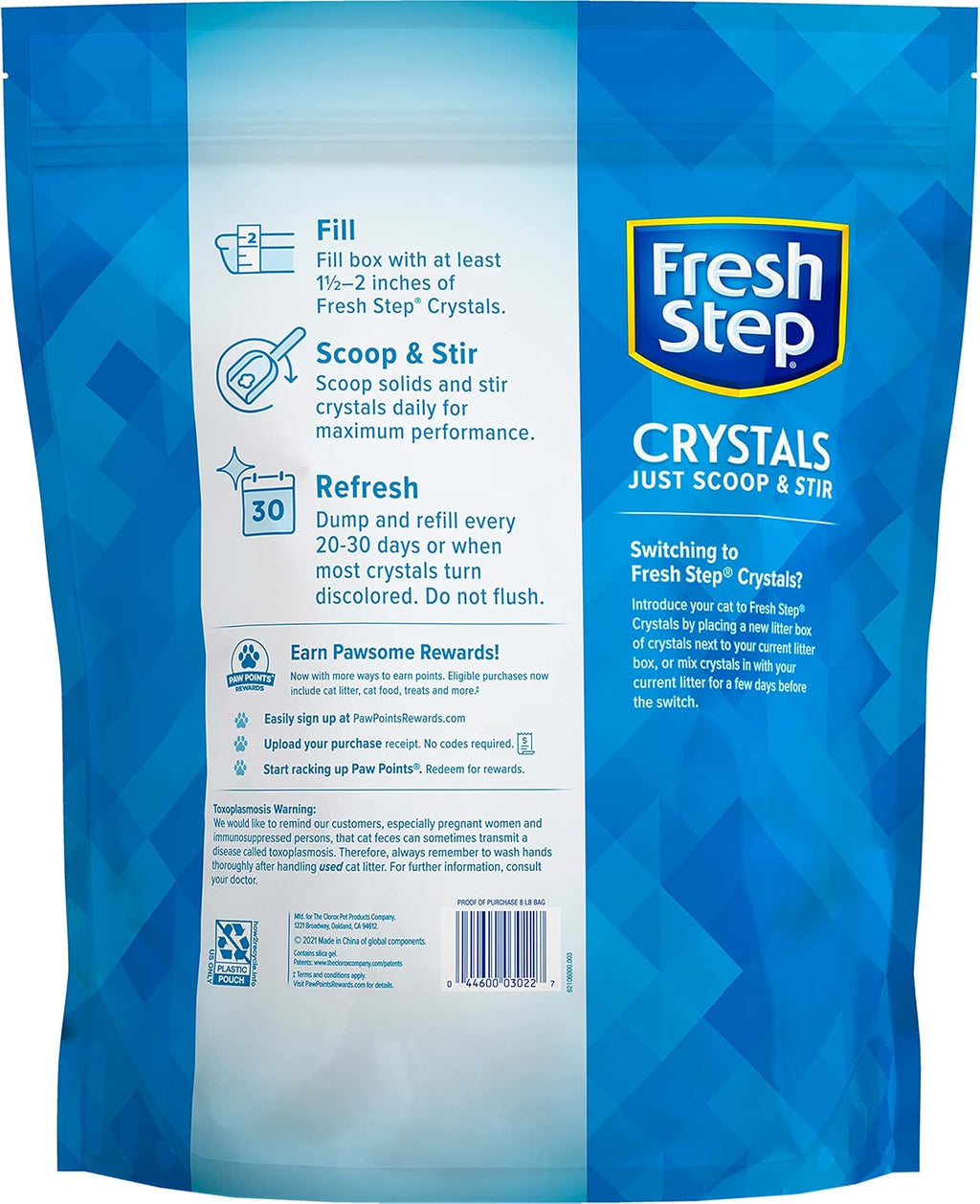 Fresh Step Crystals Premium Scented Cat Litter, 8 Pounds L7165