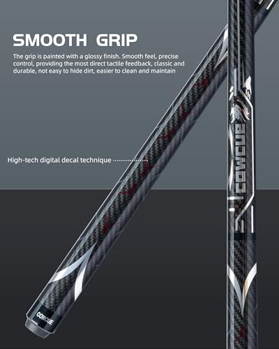 CRICAL Carbon Fiber Pool Cue Stick 58" with 12.5mm Tip J317692