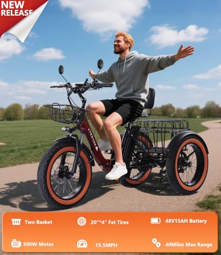 Adult Electric Tricycle 3 Wheel Bike for Adults A10327