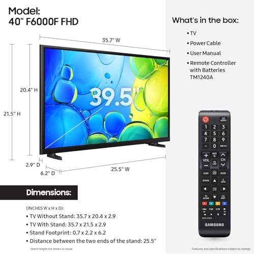 Samsung 32-Inch Class Full HD F6000 Smart TV (2025 Model) HDR Q612426