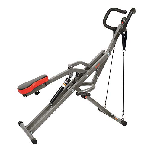Sunny Health & Fitness Row-N-Ride PRO Full Body Squat Machine G774529