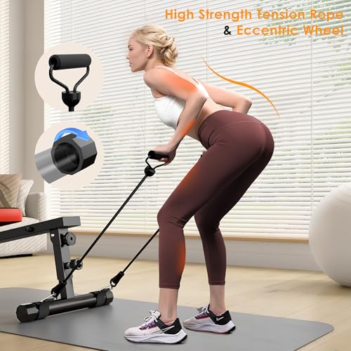 SogesGame Rowing Machine with 12 Levels Resistance, Digital Monitor, Home Gym Equipment C740