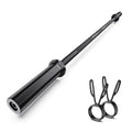 57" Olympic Barbell Bar with 2 Spring Collars for Weight Lifting X157780