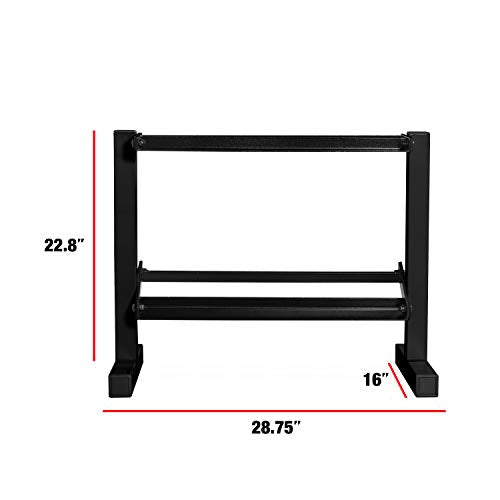 CAP Barbell 150 lb Dumbbell Set with 2-Tier Rack M513373