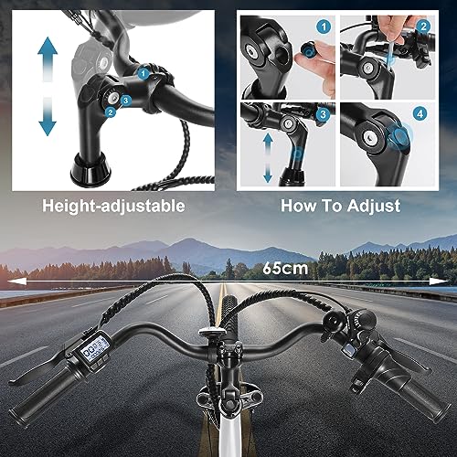 ANCHEER Electric Bike for Adults, 48V 500Wh, 60 Miles, Removable Battery, 26" Commuter W45275