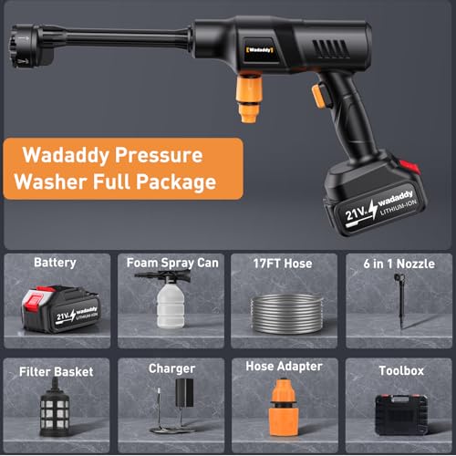 Portable Pressure Washer 900PSI Cordless with 2 Batteries K905908