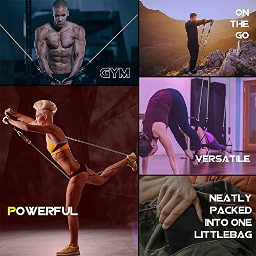 VEICK Resistance Bands with Handles for Home Workout O75059