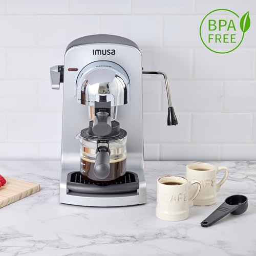 IMUSA GAU-18202 4 Cup Espresso/Cappuccino Maker, Black V2290