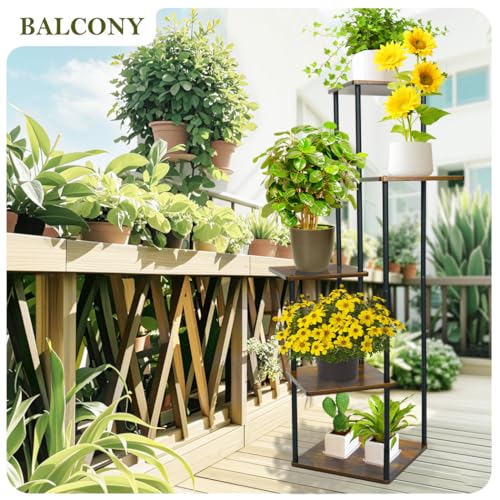 3-Tier Wooden Plant Stand for Indoor Outdoor Flower Pot Display Y623