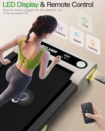Akluer Walking Pad with Incline, 2.5 HP Under Desk Treadmill for Home L144230