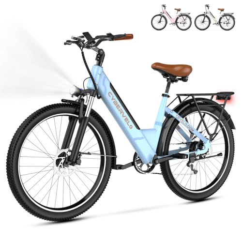 1000 Peak Electric Bike for Adults, 80 Miles Removable Battery, 26" 7-Speed D960
