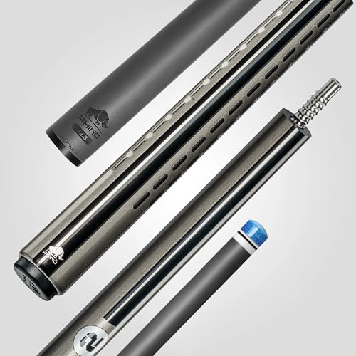 RHINO Nebula 2 Pool Cue - Carbon Fiber Shaft, Composite Butt, 12.4mm B23495