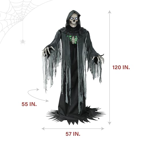 Haunted Hill Farm Motion-Activated 7.5-Ft. Smoldering Ghoul Animatronic Halloween Decoration N1475