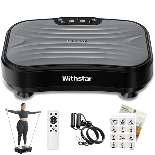 Vibration Plate Exercise Machine for Whole Body Workout, 330lbs Capacity B931793