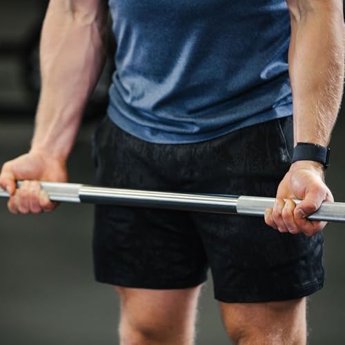 Titan Fitness Rubber Curl Fixed Barbells, Pre-Loaded Weight Bar Y406