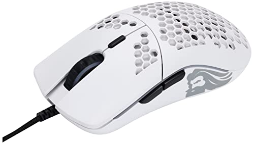 Glorious Model D Wired Gaming Mouse - 68g Honeycomb RGB Ergonomic, Matte White M160012