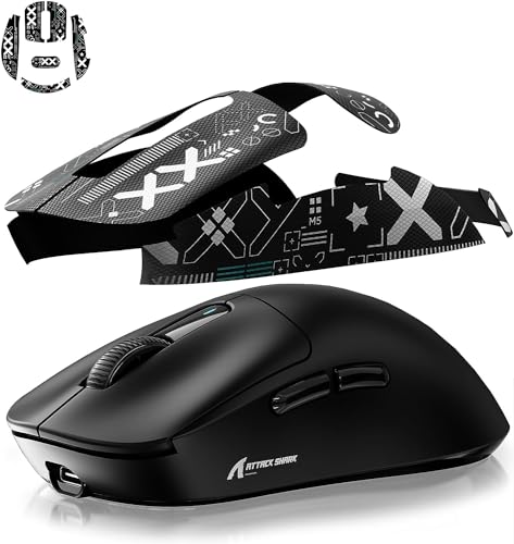 ATTACK SHARK X3 Wireless Gaming Mouse, 49g Ergonomic, PAW3395 26K DPI, White C238377