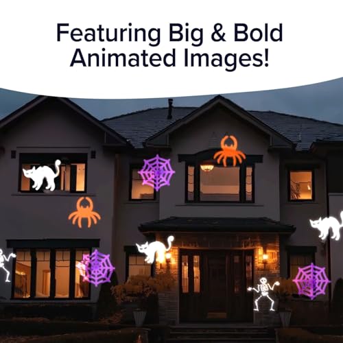 Star Shower Slide Show Halloween LED Projector with 6 Slides and Remote P173894