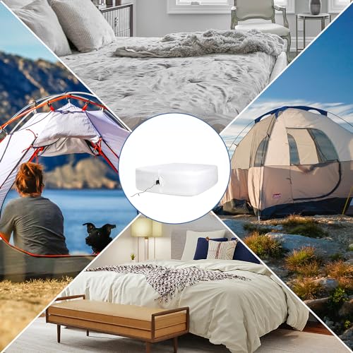 Bedecor Air Bed Sheets for Mattress Cover Removable Elastic Band Soft Breathable Twin XL Light Gray U508