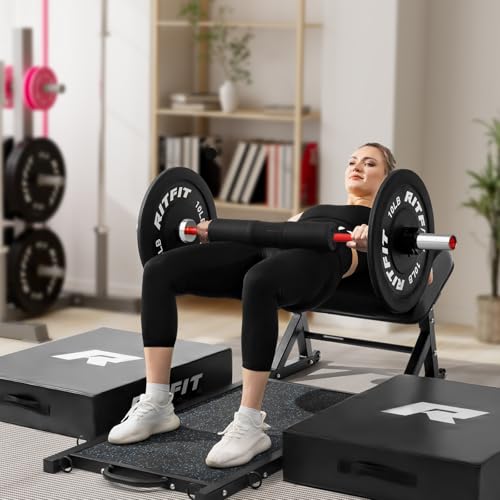 RITFIT Olympic Barbell 4ft/6ft 2 Inch Weight Bar for Strength Training, 500lbs Capacity F369