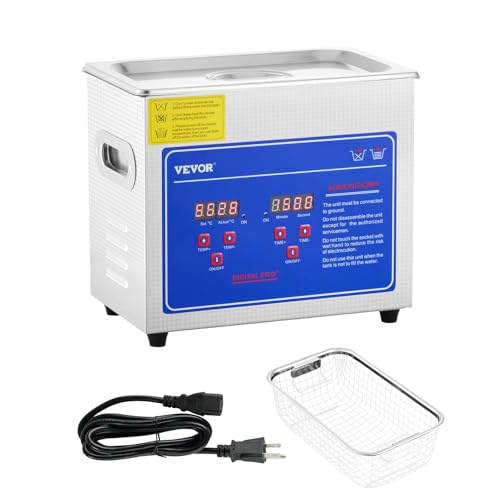 VEVOR Professional Ultrasonic Cleaner with Digital Timer & Heater, 3L W817988